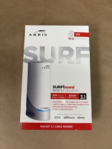 Arris SurfBoard S33 Multi-Gigabit DOCSIS 3.1 Cable Modem - Afbeelding 1 van 7