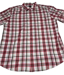 Camisa Marmot XL para hombre con botones manga corta senderismo aire libre - roja a cuadros - Imagen 1 de 10