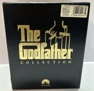 THE GODFATHER TRILOGY COLLECTION VHS BOX SET RARE 3 TAPE SET PARAMOUNT MOVIES - Picture 1 of 4