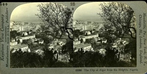 ALGER Algérie Algeria Les hauteurs par Keystone, vue stéréo PHOTO vers 1890 - Picture 1 of 1