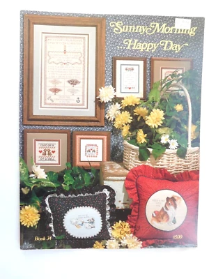 Cross Stitch Pattern Book "Sunny Morning...Happy Day"  18 Pieces for Framing - Image 1 of 3
