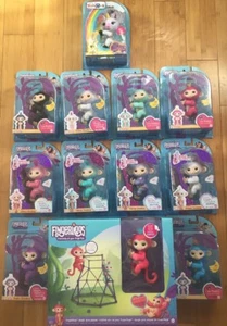FINGERLINGS 10 Monkeys +1 Playset With Monkey,Unicorn Toy Bundle Retired Rare - Picture 1 of 1