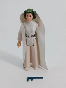 1977 Star Wars Princess Leia Green Iridescent Hair & Belt W Cape Weapon ORIGINAL - Picture 1 of 5