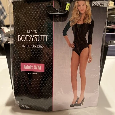 BodySuit Amscan Disfraz Mangas Largas para Mujer Negro Adulto S/M 843949 Foto 1 de 3
