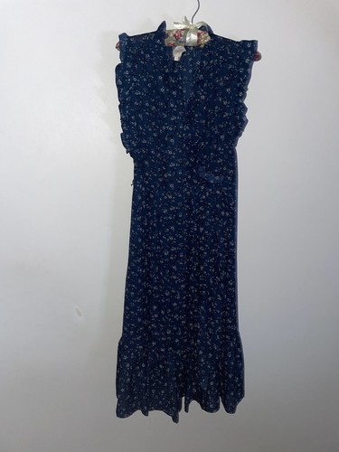 Abito avvolgente Kate Spade Out West Wild Roses taglia 2 (UK 6) blu adriatico