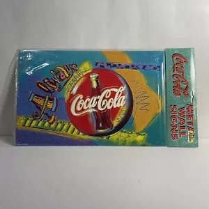 Vintage 1995 Neocolor “Always Coca Cola” Metal Wall Sign Artist Bolten BRAND NEW - Picture 1 of 4