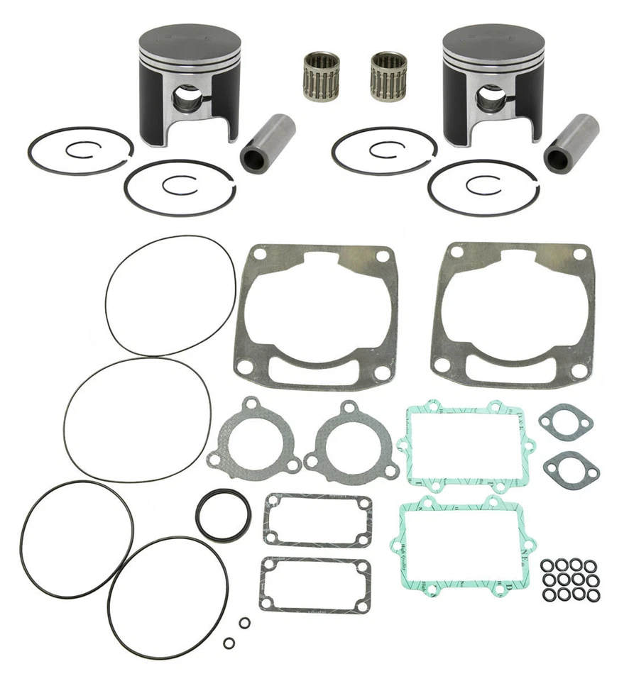 2001 2002 Arctic Cat Mountain Cat 800 SPI Pistons Bearings Top End Gasket Kit  - Image 1 of 4