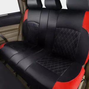 9 Pcs Set Front Rear Cushion PU Leather 5-Sits Car Seat Covers Full Interior - Bild 1 von 10