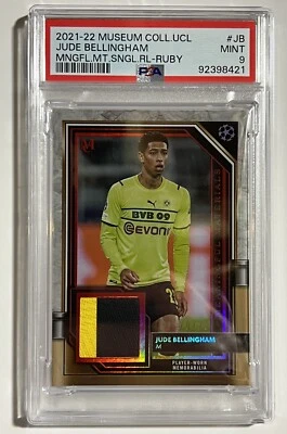 2021-22 Topps Jude Bellingham Meaningful Relics Patch Card PSA 9 Dortmund - Image 1 of 3