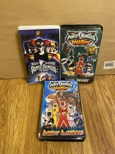 Mighty Morphin Power Rangers The Movie And Power Rangers Wild Force VHS Tapes - Picture 1 of 8