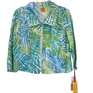 NWT Ruby Rd. Women’s Petite Floral Full Zip Jacket - SZ. 12P - Picture 1 of 4