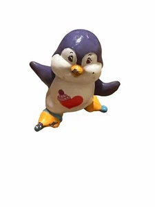 Vintage 1985 Cozy Heart Penquin PVC Skating Figure Care Bear Cousin 1.5" tall - Picture 1 of 4