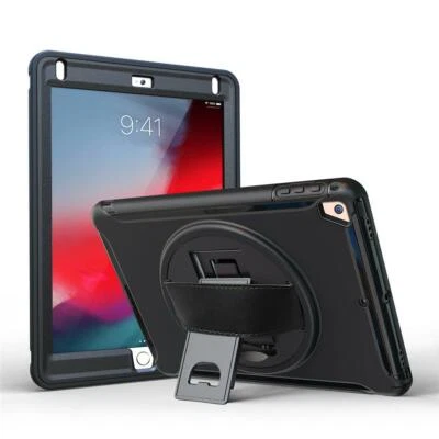 Tough Shockproof Armour Heavy Duty Rugged Strap Case Cover For Apple iPad models - Image 1 of 4