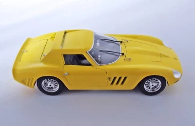 (Vintage) 64 Guiloy Ferrari 250 GTO Yellow w/blk int 1:18 Diecast (Spain) No Box - Image 1 of 4