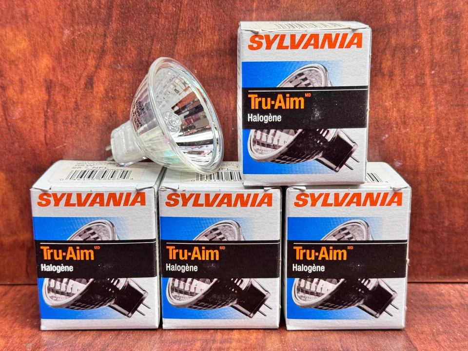 5 x Sylvania Tru-Aim MR16 Narrow Flood Lamp 65 Watt Lamp Light Bulb GU5.3 58565 - Image 1 of 4