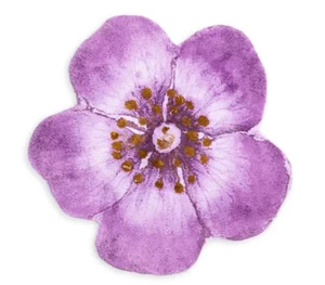 $625 Abyss Heloise Bathmat Round Bath Rug 31" Diameter ~Purple /Gold ~ Portugal - Picture 1 of 2