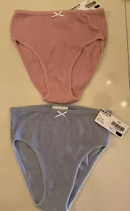 Vtg. Lot 2 100% Cotton Panties Made In France Sz. Med. NWT - Picture 1 of 10