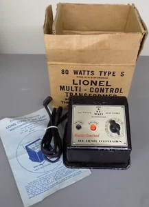 Transformador de tren Lionel tipo S 80 vatios diseño en caja listo buen cable + bloqueo - Imagen 1 de 5