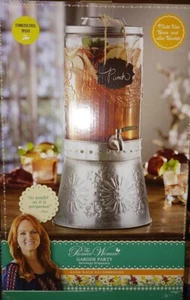 The Pioneer Woman 2-Gallon Garden Party Beverage Dispenser Cooler Ice Bin NIB! - Picture 1 of 2