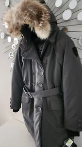Goose Luxury Nobis Down Tula Parka Jacket grey L winter collection Canada - Picture 1 of 5