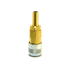 Lincoln Quick Coupler Air Hose Connector Fittings 3/8" ID Hose Barb L Style USA - Picture 1 of 4