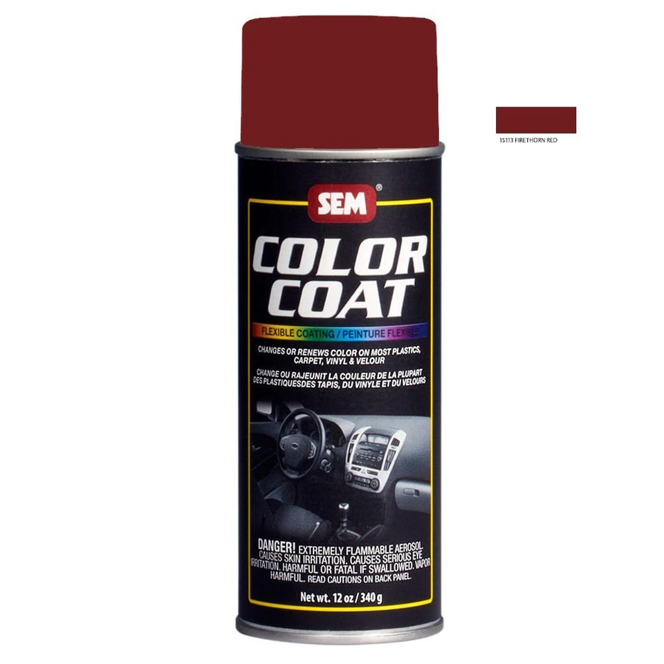 Sistema de recubrimiento de color SEM 15113 Firethorn rojo aerosol pintura en aerosol de vinilo lata de 12 OZ Foto 1 de 1