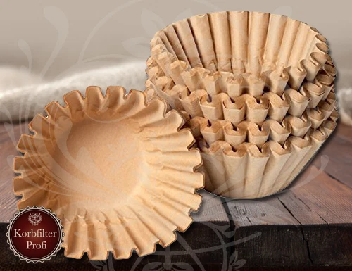 Korbfilter Kaffeefilter Filterkörbchen Filterpapier, Braun 250/90 mm 1.000 Stück - Bild 1 von 1