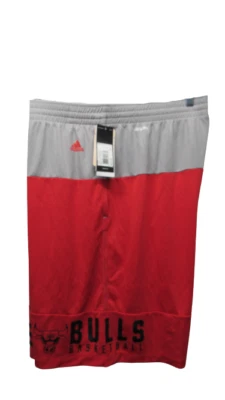Nuevos Pantalones Cortos Chicago Bulls Para Hombre Talla XL Adidas Rojo/Gris $40 Foto 1 de 4