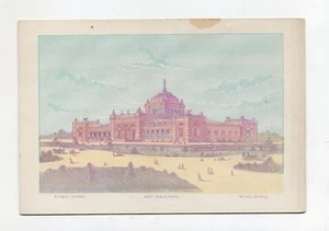 Vintage 1876 Centennial Exposition Lithographic Card ART GALLERY - Picture 1 of 1