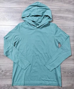 Lands End Hoodie Womens Small 6-8 Supima Cotton Lightweight Green - Picture 1 of 6