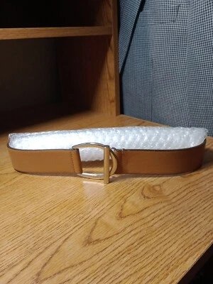  GUESS Women's Tan Silver tone Buckle Belt 27" length  - Image 1 of 4