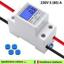 Contatore Energia Elettrica Su Guida DIN 230V, Misuratore Consumo Monofase ⚡