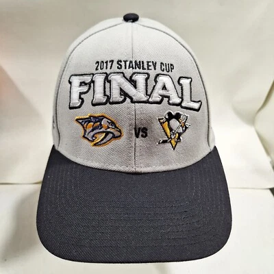 Gorra negra Pittsburgh Penguins Reebok 2017 Stanley Cup Champs Predators Foto 1 de 4