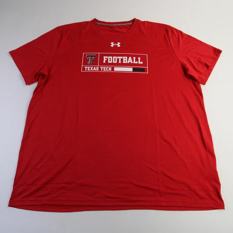 Texas Tech Red Raiders Under Armour HeatGear Short Sleeve Shirt Men's Red New Cover