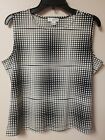 Petite Sophisticate Stretch Womens Sleveless Top Blouse L Large  Sequined - B89
