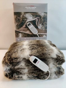 Lakeland Heated Throw StaySnug Faux Fur Blanket Electric, Timer, Large RRP £99 - Picture 1 of 7