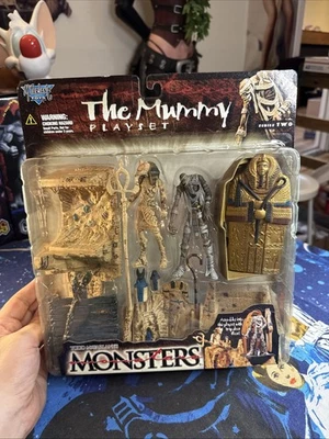 复古 Monsters The Mummy Playset 系列 2 1998 年埃及墓 McFarlane 玩具 NOC — 第 1/4 张图片