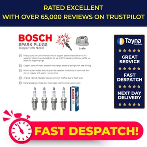 Spark Plugs Set 4x fits AUDI A3 1.6 1.8 96 to 13 Bosch 101000033AA 101000033AF - Picture 1 of 16