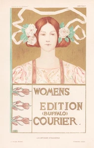 Gifford - Womens Edition Courier Buffalo poster Art Nouveau Jugendstil 1896 - Bild 1 von 1