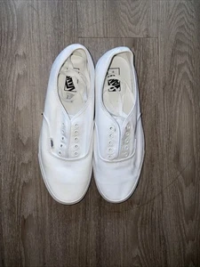 Vans New Authentic Classic Sneakers Unisex Canvas Shoes White - Picture 1 of 7