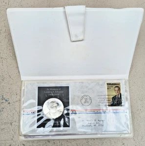1973 Postmasters of America Lyndon B. Johnson Memorial Sterling Silver Aprox 24G - Picture 1 of 6