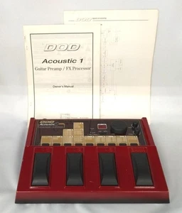 DOD Acoustic 1 Multi-Effect Pedal Acoustic Guitar Preamp Delay Chorus Reverb Us - Picture 1 of 6
