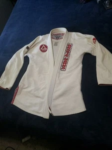 Gracie Barra Jiu Jitsu Storm Pro Train Series A4 White Gi Jacket - Picture 1 of 5