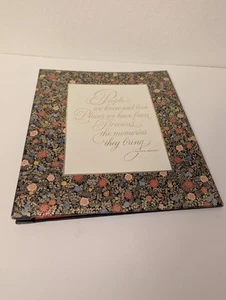 Hallmark Scrapbook Photo Album & Pages Floral Cover Amanda Bradley-new - Picture 1 of 11