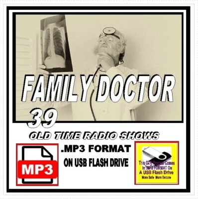 FAMILY DOCTOR 39 Unique Oldtime Radio Shows MP3 OTR On USB Flash Drive - Image 1 of 4
