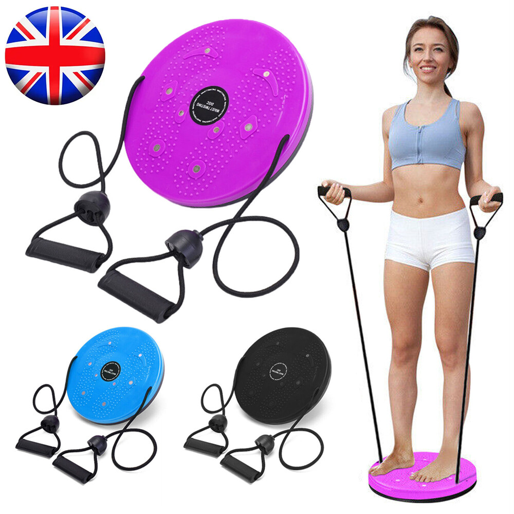 Twist Board Eteslot - Piattaforma Girevole Per Allenamento Addominali E Dimagrimento Con Massaggio Magnetico, Verde - Foto 8