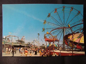 Exciting Rides At Santa Cruz Beach Boardwalk postcard - Picture 1 of 2