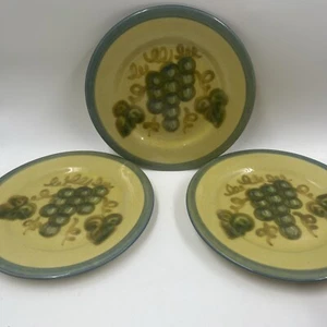 Set 3 Vintage John B Taylor Stoneware Plates 8” - Picture 1 of 5