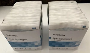 105 packs MCKESSON Drain SPLIT SPONGES 2"x2" NEW - Picture 1 of 1