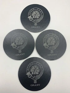 CLAN SLATE COASTER - SET OF 4 - CLAN GRANT - Picture 1 of 1